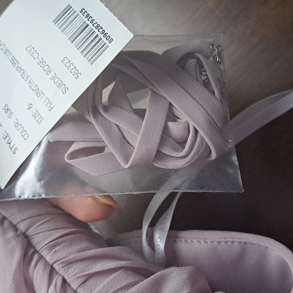 NWT Dessy Collection Vivian Diamond 2882 in suede rose $248 - Picture 6 of 6